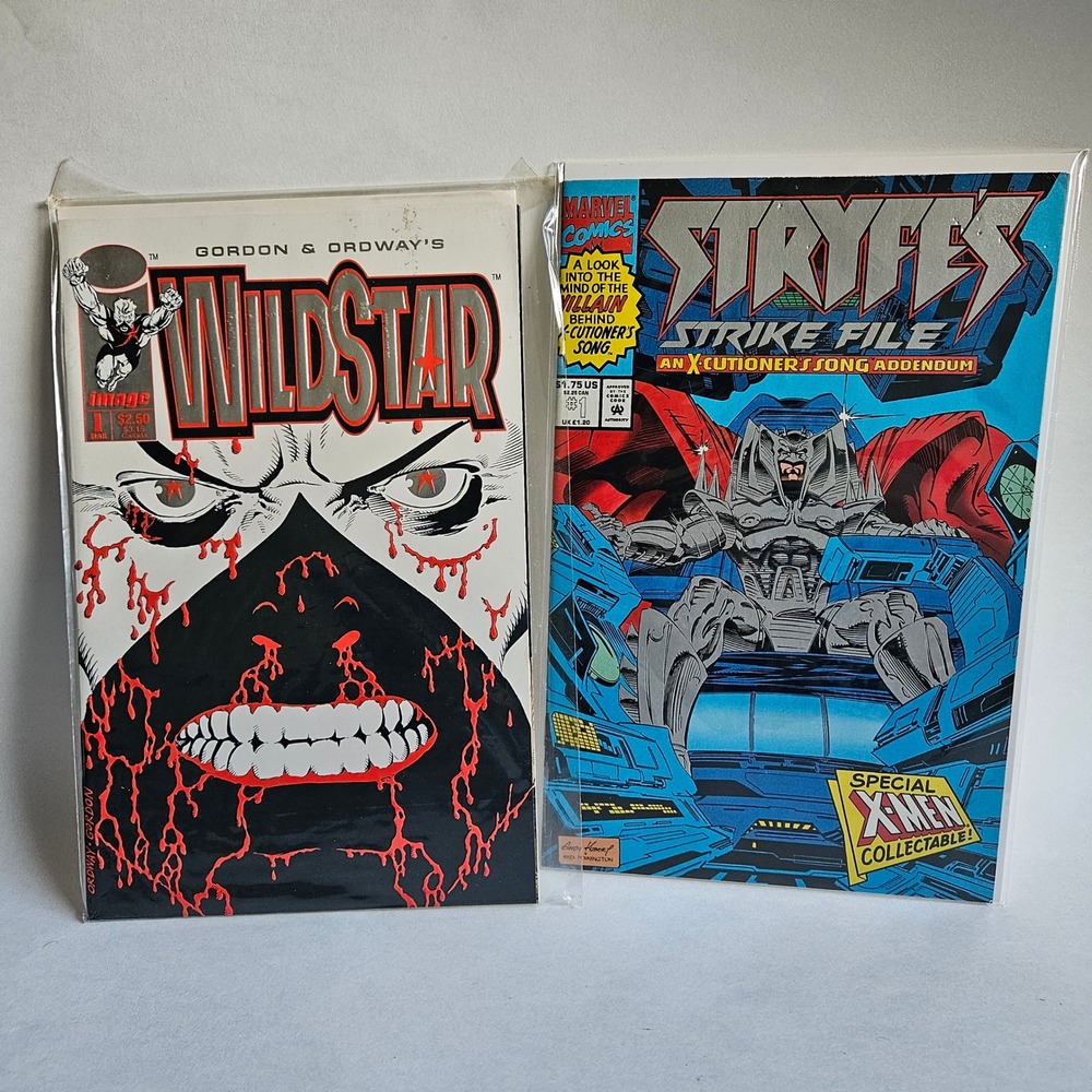 Wildstar 1 Image Stryfes Strike File 1 Marvel X-Men Comic Book Lot 1993 90s